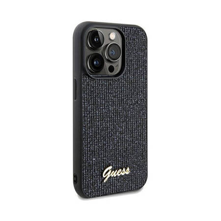 Guess Disco Metal Script - Etui iPhone 13 Pro (czarny) (GUHCP13LPMSDGSK)