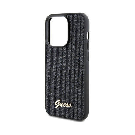 Guess Disco Metal Script - Etui iPhone 13 Pro (czarny) (GUHCP13LPMSDGSK)