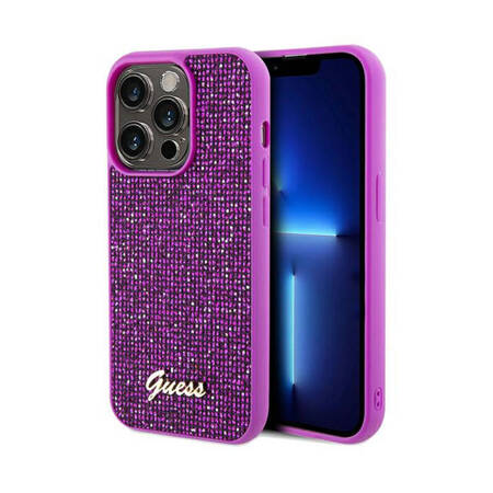 Guess Disco Metal Script - Etui iPhone 14 Pro Max (fuksja) (GUHCP14XPMSDGSF)