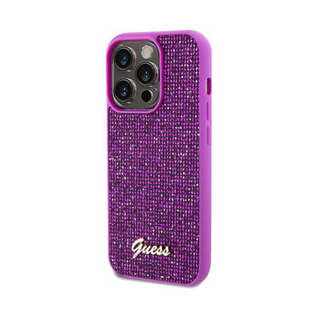 Guess Disco Metal Script - Etui iPhone 14 Pro Max (fuksja) (GUHCP14XPMSDGSF)