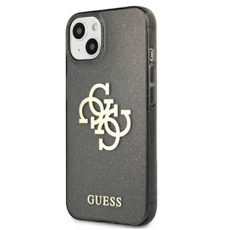 Guess Glitter 4G Big Logo - Etui iPhone 13 mini (czarny) (GUHCP13SPCUGL4GBK)