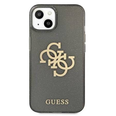 Guess Glitter 4G Big Logo - Etui iPhone 13 mini (czarny) (GUHCP13SPCUGL4GBK)