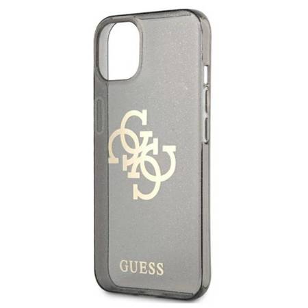 Guess Glitter 4G Big Logo - Etui iPhone 13 mini (czarny) (GUHCP13SPCUGL4GBK)