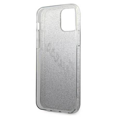 Guess Glitter Gradient Script - Etui iPhone 12 mini (czarny) (GUHCP12SPCUGLSBK)