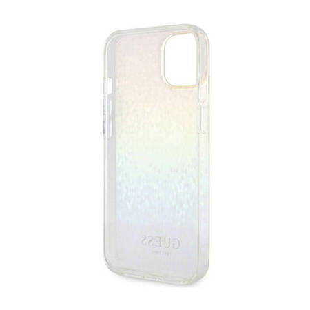 Guess IML Faceted Mirror Disco Iridescent - Etui iPhone 12 / iPhone 12 Pro (Iridescent) (GUHCP12MHDECMI)