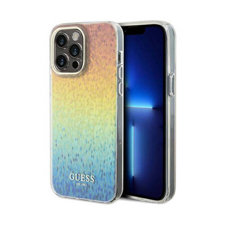 Guess IML Faceted Mirror Disco Iridescent - Etui iPhone 13 Pro Max (Iridescent) (GUHCP13XHDECMI)