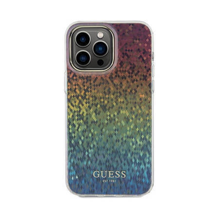 Guess IML Faceted Mirror Disco Iridescent - Etui iPhone 13 Pro Max (Iridescent) (GUHCP13XHDECMI)