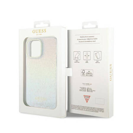 Guess IML Faceted Mirror Disco Iridescent - Etui iPhone 13 Pro Max (Iridescent) (GUHCP13XHDECMI)