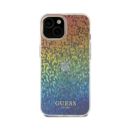 Guess IML Faceted Mirror Disco Iridescent - Etui iPhone 14 (Iridescent) (GUHCP14SHDECMI)