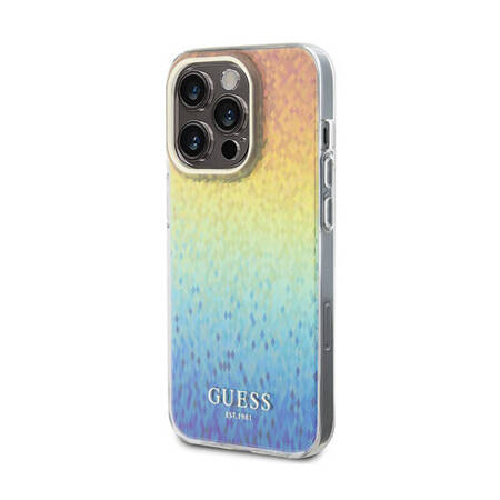 Guess IML Faceted Mirror Disco Iridescent - Etui iPhone 14 Pro Max (Iridescent) (GUHCP14XHDECMI)