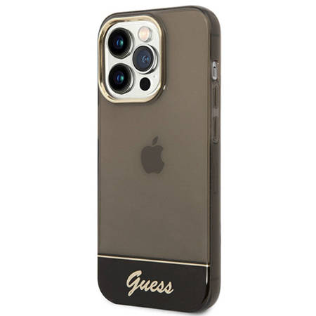 Guess Translucent - Etui iPhone 14 Pro Max (czarny) (GUHCP14XHGCOK)