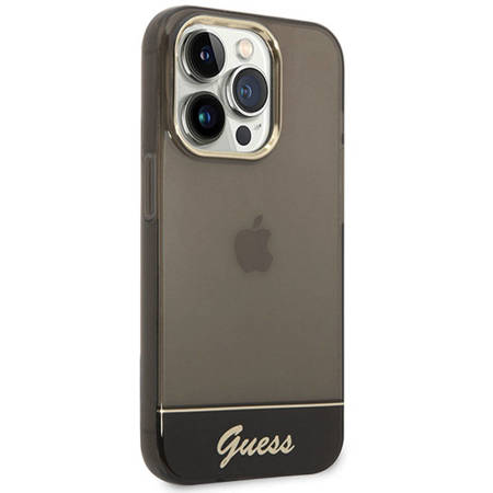 Guess Translucent - Etui iPhone 14 Pro Max (czarny) (GUHCP14XHGCOK)