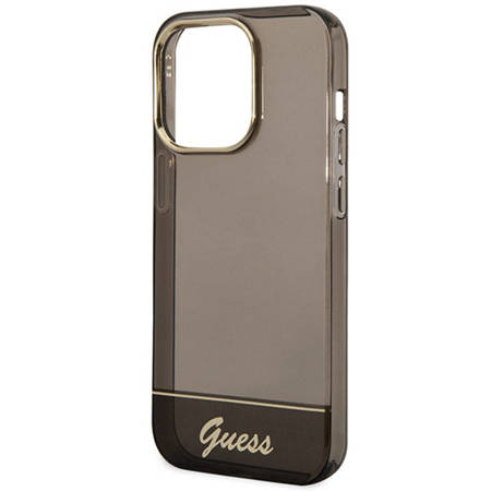 Guess Translucent - Etui iPhone 14 Pro Max (czarny) (GUHCP14XHGCOK)