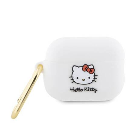 Hello Kitty Silicone 3D Kitty Head - Etui AirPods Pro 2 (biały) (HKAP23DKHSH)