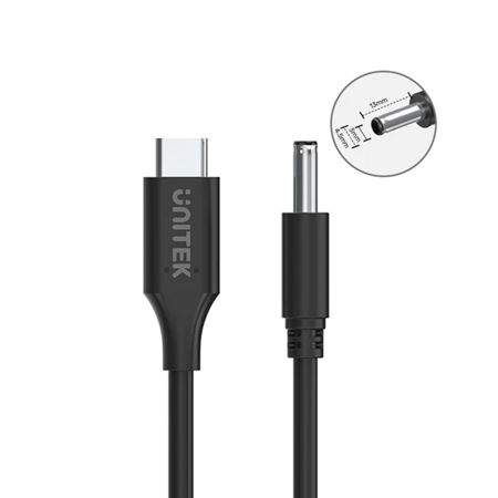 Kabel zasilający do laptopa Dell 65W USB-C - DC4,5 - czarny (C14120BK-1.8M)