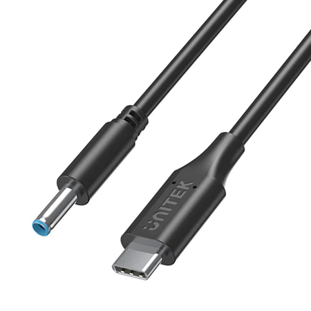 Kabel zasilający do laptopa HP 65W USB-C - DC 4,5mm - czarny (C14117BK-1.8M)