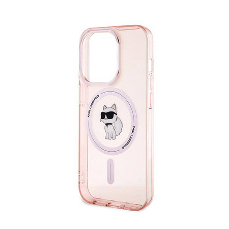 Karl Lagerfeld IML Choupette MagSafe - Etui iPhone 14 Pro (różowy) (KLHMP14LHFCCNOP)