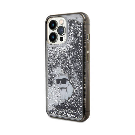 Karl Lagerfeld Liquid Glitter Choupette - Etui iPhone 13 Pro Max (przezroczysty) (KLHCP13XLKCNSK)