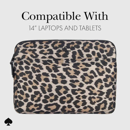 Kate Spade New York Puffer Sleeve - Pokrowiec MacBook Pro 14" / Notebook 14" (Classic Leopard) (KS052910)