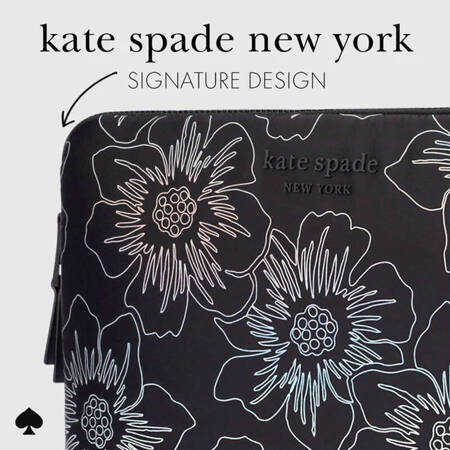 Kate Spade New York Puffer Sleeve - Pokrowiec MacBook Pro 14" / Notebook 14" (Hollyhock Iridescent Black) (KS052908)