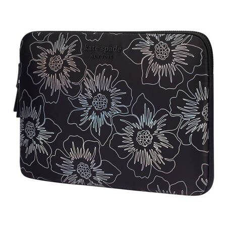 Kate Spade New York Puffer Sleeve - Pokrowiec MacBook Pro 14" / Notebook 14" (Hollyhock Iridescent Black) (KS052908)