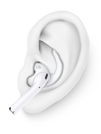 KeyBudz EarBuddyz - silikonowe nakładki do AirPods 1/2, EarPods (clear) (RT_EB_CLR)