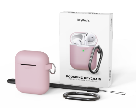 KeyBudz Elevate Keychain - silikonowe etui ochronne do AirPods 1/2  (blush pink) (RT_PSK_BPK)