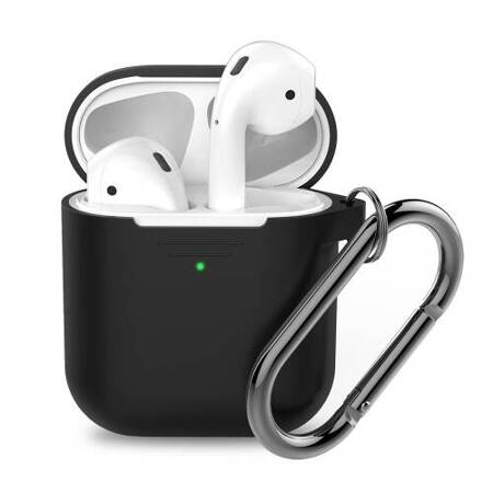 KeyBudz Elevate Keychain - silikonowe etui ochronne do AirPods Pro 2 (black) (APP2_S8_BLK)