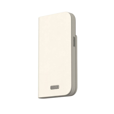 Moshi Overture MagSafe - Skórzane etui 3w1 z klapką iPhone 15 (Eggnog White) (99MO231205)