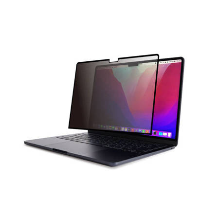 Moshi Umbra - Folia ochronna na ekran MacBook Air 13.6" M2 (2022) z filtrem prywatyzującym (czarna ramka) (99MO085021)