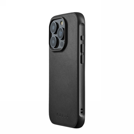 Mujjo Shield Case - etui do iPhone 15 Pro kompatybilne z MagSafe (black) (MUJJO-CL-047-BK)