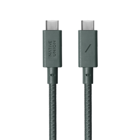 Native Union Anchor Cable 240W - kabel USB-C - USB-C, 3 m (slate green) (ACABLE-C-GRN-NP)