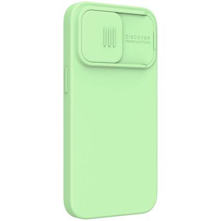 Nillkin CamShield Silky Magnetic - Etui Apple iPhone 13 Pro z osłoną aparatu (Mint Green) (IP61P-23547)