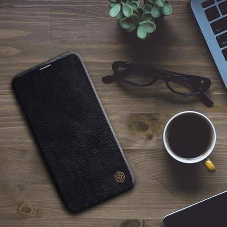 Nillkin Qin Leather Case - Etui Apple iPhone 12 Pro Max (Black) (IP67-01651)