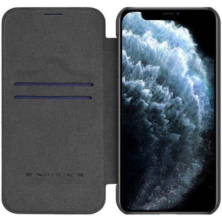 Nillkin Qin Leather Case - Etui Apple iPhone 12 Pro Max (Black) (IP67-01651)
