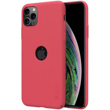 Nillkin Super Frosted Shield - Etui Apple iPhone 11 Pro Max z wycięciem na logo (Bright Red) (IP65-86590)