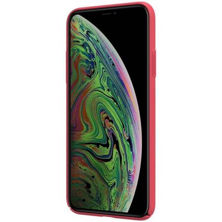 Nillkin Super Frosted Shield - Etui Apple iPhone 11 Pro Max z wycięciem na logo (Bright Red) (IP65-86590)