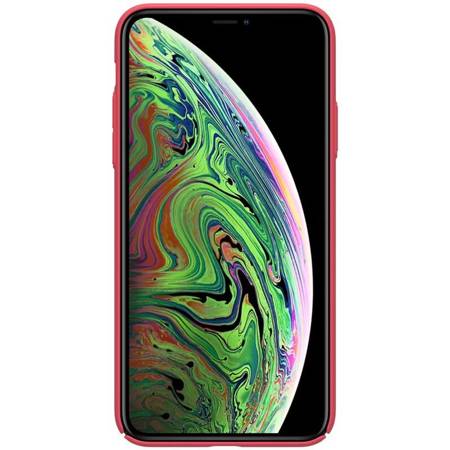 Nillkin Super Frosted Shield - Etui Apple iPhone 11 Pro Max z wycięciem na logo (Bright Red) (IP65-86590)