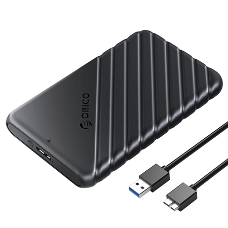 Orico Obudowa dysku SATA 2,5" USB 3.1 czarna (25PW1-U3-BK-EP-HW)