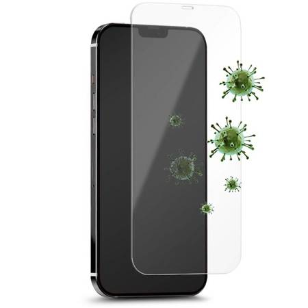 PURO Anti-Bacterial Szkło ochronne hartowane z ochroną antybakteryjną na ekran iPhone 12 Pro Max (SDGABIPHONE1267)