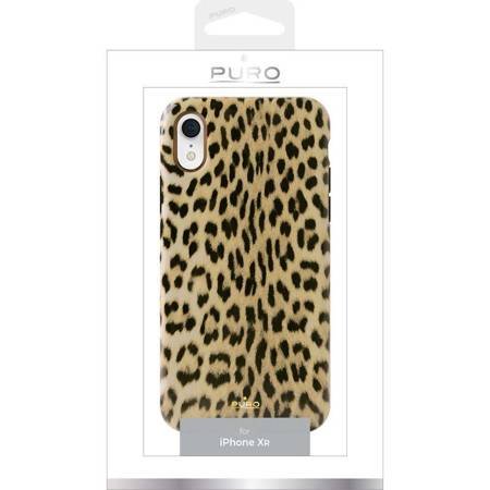 PURO Glam Leopard Cover - Etui iPhone XR (Leo 1) (IPCX61LEO1BLK)