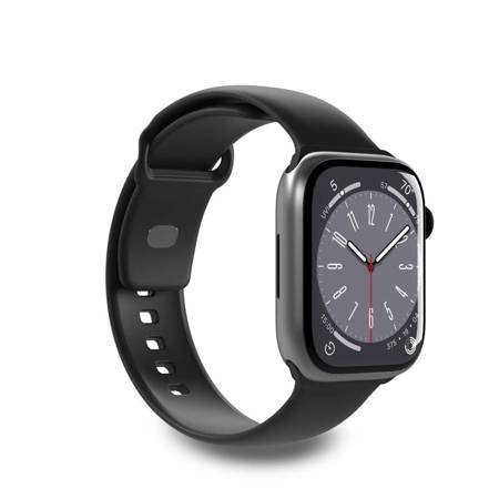 PURO ICON - Elastyczny pasek do Apple Watch 38/40/41 mm (S/M & M/L) (Black) (PUICNAW40BLK)