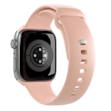 PURO ICON - Elastyczny pasek do Apple Watch 38/40/41 mm (S/M & M/L) (Dusty Pink) (PUICNAW40ROSE)