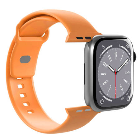 PURO ICON - Elastyczny pasek do Apple Watch 42/44/45/49 mm (S/M & M/L) (Apricot) (PUICNAW44LORA)