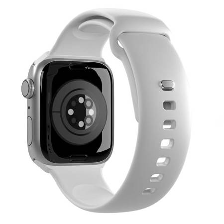 PURO ICON - Elastyczny pasek do Apple Watch 42/44/45/49 mm (S/M & M/L) (White) (PUICNAW44WHI)