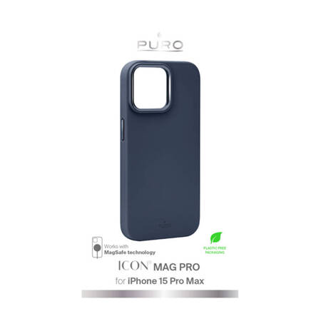 PURO ICON MAG PRO - Etui iPhone 15 Pro Max MagSafe (Dark Blue) (PUIPC15P67ICONMPDKBL)