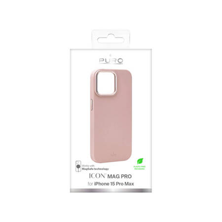 PURO ICON MAG PRO - Etui iPhone 15 Pro Max MagSafe (Rose) (PUIPC15P67ICONMPROSE)