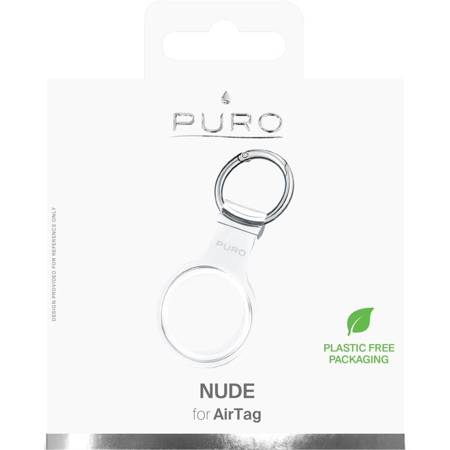 PURO NUDE Case - Silikonowy brelok do Apple AirTag przezroczysty (ATNUDETR)