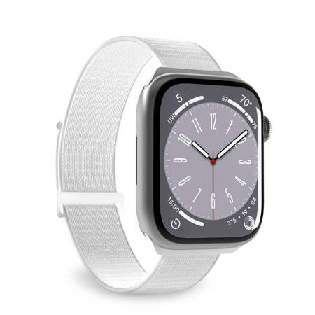 PURO Nylon Sport - Pasek do Apple Watch 42/44/45/49 mm (Biały) (PUSPORTAW44WHI)