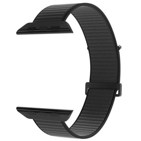 PURO Nylon Sport - Pasek do Apple Watch 42/44/45/49 mm (Czarny) (PUSPORTAW44BLK)